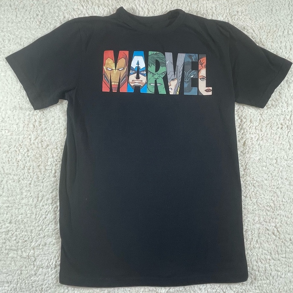 Marvel Logo Character Graphic T-Shirt